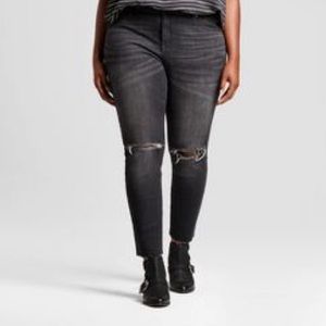 Ava & Viv High Rise Ripped Skinny Jeggings Jeans
